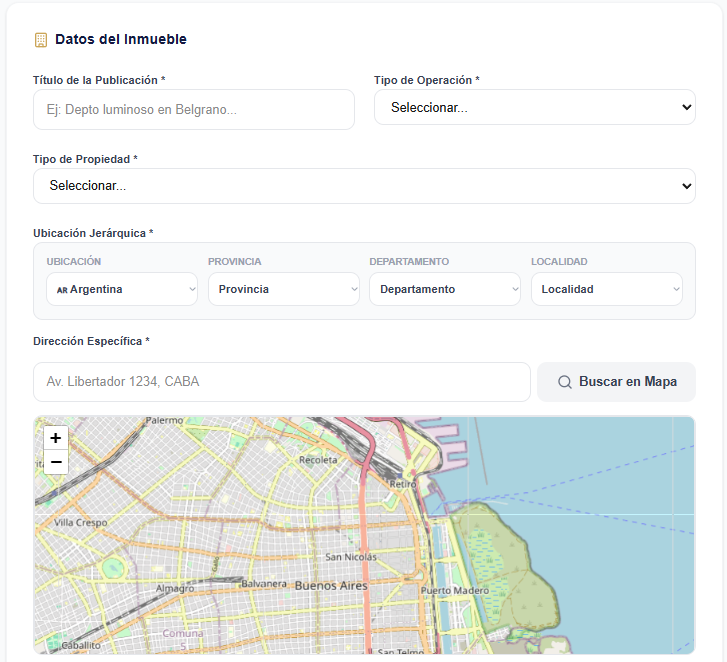 Locate your property on the map